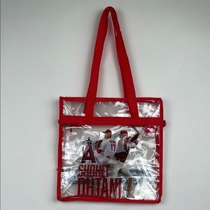 Shohei Ohtani Nitto Clear Red Tote Bag LA Anaheim Angeles SGA